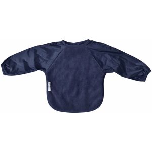 Long Sleeve Towel Baby Toddler Bib - Navy - Silly Billyz