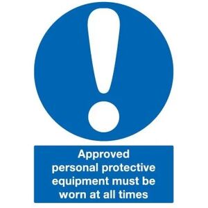 Sitesafe - Approved Personal Protective Clothing Must Be Worn Rigid pvc Sign - 210