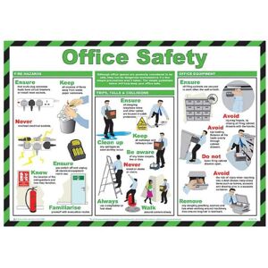 Sitesafe - Office Safety Poster Laminated (590 x 420mm)