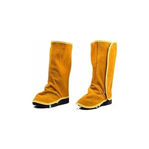 NEIGE Snow-Leather Welding Gaiters, Fire Resistant Welding Boot and Shoe Covers, Heat and Abrasion Resistant Welder Work Protective Foot Covers, Shoe