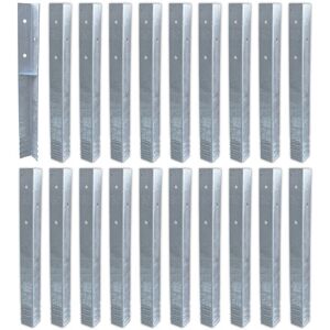 Wickey - Ground anchor post anchor set SolidLock for climbing frame & swing set, angle anchor for play tower & garden fence - 20 - piece
