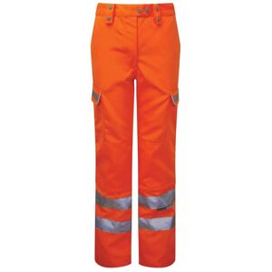 Pulsar - P336LDS Women's Hi-Vis Combat Trousers Orange Size 8 L29