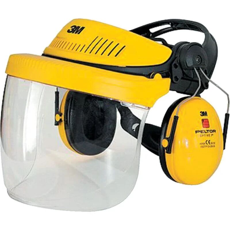 Peltor G500 Industrial Headgear Visor & Optime i Ear Muff - 3M