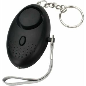 TRIMEC Alarme personnelle, Porte-clés d'alarme de Panique, 140 db, Alarme de sécurité avec lumière led pour Femmes, Filles et Personnes âgées (Noir) TRIMEC Alarme personnelle, Porte-clés d'alarme de Panique, 140 db, Alarme de sécurité avec lumière led pour Femmes, Filles et Personnes âgées (Noir)