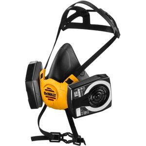 Dewalt - P3 Large Half Mask Respirator Face Mask with P3 Filters Easy Breathing Dewalt - P3 Large Half Mask Respirator Face Mask with P3 Filters Easy Breathing