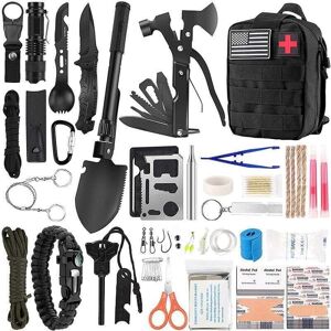 TEHTUY Emergency Survival Kit, Multi-Tool Survival Speed Kit, Tactical Pouch Outdoor Gear Emergency Trauma Bag for Hiking Camping Hunting Adventures TEHTUY Emergency Survival Kit, Multi-Tool Survival Speed Kit, Tactical Pouch Outdoor Gear Emergency Trauma Bag for Hiking Camping Hunting Adventures