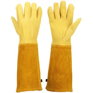 Serbia - Gants de jardinage Gauntlet pour femmes et hommes, gants d'élagage respirants pour roses avec gantelet anti-épines, manches longues en cuir Serbia - Gants de jardinage Gauntlet pour femmes et hommes, gants d'élagage respirants pour roses avec gantelet anti-épines, manches longues en cuir