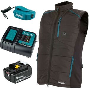 Makita DCV202ZS LXT 18v Cordless Heated Vest Gilet - Black Small + Battery Makita DCV202ZS LXT 18v Cordless Heated Vest Gilet - Black Small + Battery