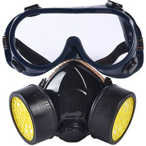 SERBIA Masque à gaz professionnel masque de peinture au charbon actif respirateur avec 2 filtres anti-poussière, pesticides, formaldéhyde, laque colorée SERBIA Masque à gaz professionnel masque de peinture au charbon actif respirateur avec 2 filtres anti-poussière, pesticides, formaldéhyde, laque colorée