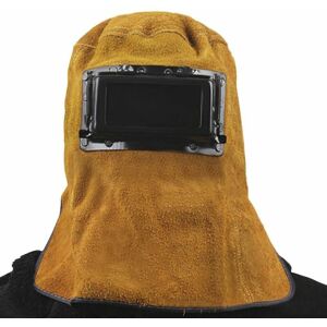 TRIMEC Masque de soudure Casque de Soudeur en forme de Capuche Capot de protection en cuir Masque confortable avec Lunette de Protection Protecteur des Yeux TRIMEC Masque de soudure Casque de Soudeur en forme de Capuche Capot de protection en cuir Masque confortable avec Lunette de Protection Protecteur des Yeux
