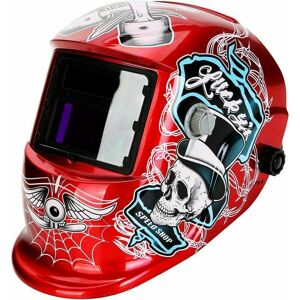 TRIMEC Masque et lunette de soudure Masque de Soudage Automatique, Casque de Soudure avec 2 Lentilles et 2 Capteurs de filtre à ombre réglables, din 9-13 TRIMEC Masque et lunette de soudure Masque de Soudage Automatique, Casque de Soudure avec 2 Lentilles et 2 Capteurs de filtre à ombre réglables, din 9-13