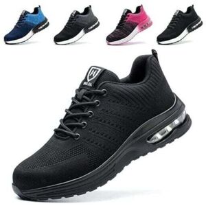 SNQ Men's and Women's Lightweight, Comfortable, Non-Slip Safety Shoes, Size 43 SNQ Men's and Women's Lightweight, Comfortable, Non-Slip Safety Shoes, Size 43
