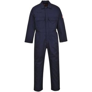 Portwest - BIZ1 Bizweld Flame Resistant Coverall/Boiler Suit Navy (4XL) Regular Le Portwest - BIZ1 Bizweld Flame Resistant Coverall/Boiler Suit Navy (4XL) Regular Le