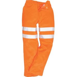 Portwest - RT45 Hi-vis Polycotton Orange Railway Trouser - 2XL Reg Portwest - RT45 Hi-vis Polycotton Orange Railway Trouser - 2XL Reg
