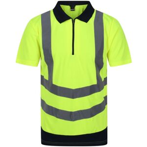 Regatta - 207 70 Wicking Polo Shirt High Viz Hi Vis Yellow Large TRS189 207 70 Regatta - 207 70 Wicking Polo Shirt High Viz Hi Vis Yellow Large TRS189 207 70