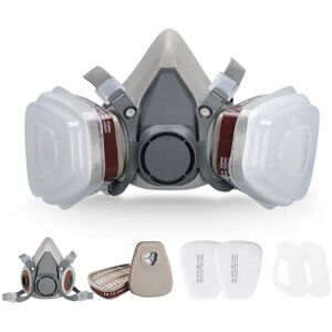 YMYNY Reusable Face Mask - 6200 Semi-Closed Respirator Mask for Painting, Dust and Formaldehyde, Sanding, Polishing, Spray Painting, Dust and Chemicals mumu YMYNY Reusable Face Mask - 6200 Semi-Closed Respirator Mask for Painting, Dust and Formaldehyde, Sanding, Polishing, Spray Painting, Dust and Chemicals mumu