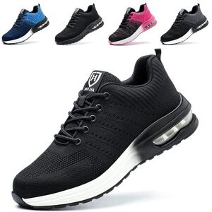 IKODM Safety Shoes Men Women Lightweight Comfortable Non-slip Safety Sneakers White Sole, 40 Safety Shoes IKODM Safety Shoes Men Women Lightweight Comfortable Non-slip Safety Sneakers White Sole, 40 Safety Shoes