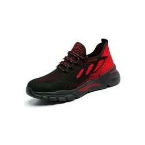 HOOPZI Safety Shoes Men Women Steel Toe Sneakers Lightweight Breathable Work Shoes Safety Safety Shoe Protective Shoes Red 43EU HOOPZI Safety Shoes Men Women Steel Toe Sneakers Lightweight Breathable Work Shoes Safety Safety Shoe Protective Shoes Red 43EU