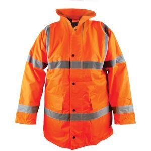 Scan - UC803-O Hi-Vis Motorway Jacket Coat Orange - m (41in) scahvmjmo Scan - UC803-O Hi-Vis Motorway Jacket Coat Orange - m (41in) scahvmjmo