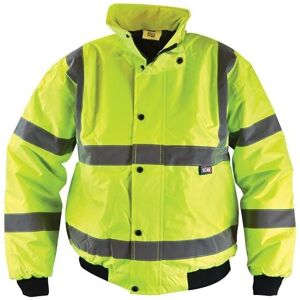 Scan - UC804 Hi-Vis Bomber Jacket Coat Yellow - xxl (52in) scahvbjxxl Scan - UC804 Hi-Vis Bomber Jacket Coat Yellow - xxl (52in) scahvbjxxl