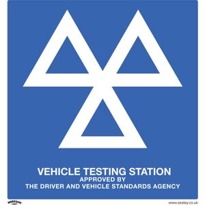 Sealey SS51P1 Worksafe® MOT Testing Station Safety Sign - Rigid Plastic Sealey SS51P1 Worksafe® MOT Testing Station Safety Sign - Rigid Plastic