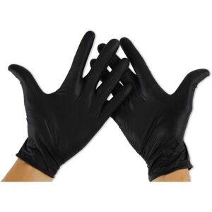SERBIA Taille Gants en nitrile (paquet de 100), Gants sans latex, Gants en nitrile (sans latex) m Noir SERBIA Taille Gants en nitrile (paquet de 100), Gants sans latex, Gants en nitrile (sans latex) m Noir