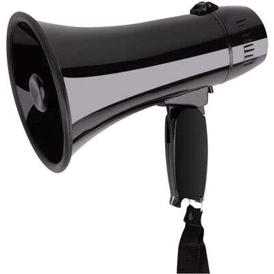 GOTRAYS - 20W Megaphone - Black - 6in Horn - Megaphone GOTRAYS - 20W Megaphone - Black - 6in Horn - Megaphone