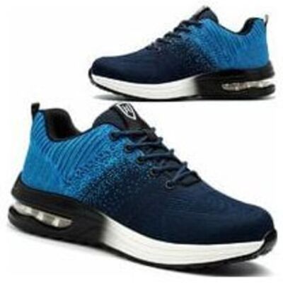 SNQ Lightweight, breathable, and comfortable safety shoes for men and women, with steel toe cap, size 38, blue - RAPANDA SNQ Lightweight, breathable, and comfortable safety shoes for men and women, with steel toe cap, size 38, blue - RAPANDA
