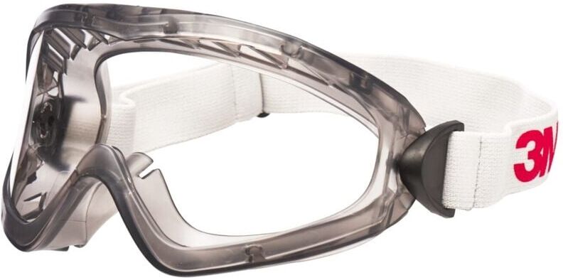 3M - Safety Goggles 2890 Series, Sealed, Anti-Scratch / Anti-Fog, Clear Polycarbon