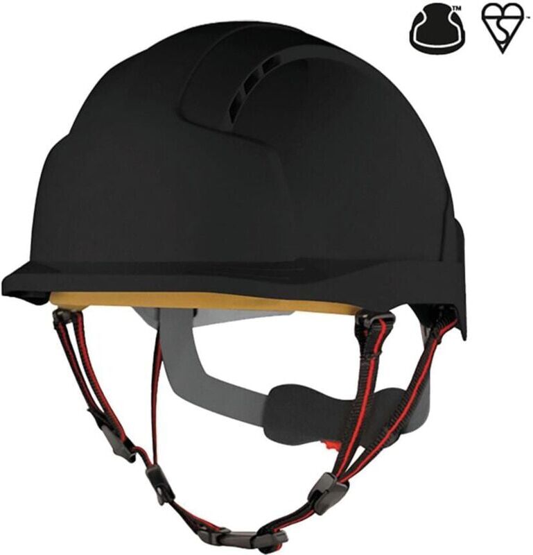 JSP - AJS260-001-100 EVOLite Skyworker Industrial Working At Height Helmets - Blac