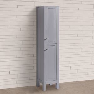 NRG 1600mm Traditional Tall Cabinet Cupboard Floor Standing Storage Furniture Unit Matte Grey