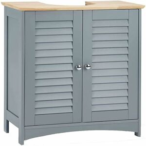 Teetok - Bathroom cabinets and storage units,Under Sink Bathroom Cabinet Floor Standing Storage Cupboard Basin Unit, Grey