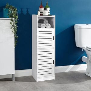 TEETOK Bathroom cabinets and storage units,Waterproof Bathroom Cabinets,Bathroom Storage Units with Open Storage Shelf,Free-standing Floor Cabinets,Corner