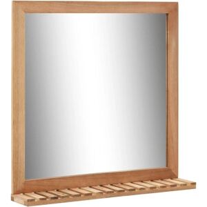 Vidaxl - Bathroom Mirror 60x12x62 cm Solid Walnut Wood Brown