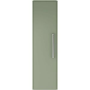 Solar Wall Hung Tall Storage Unit 350mm Wide - Fern Green - Hudson Reed