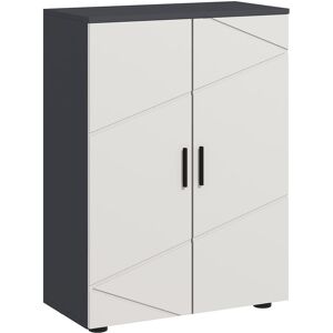 Kleankin - Bathroom Storage Cabinet, Small Bathroom Cabinet with Soft Close Doors - Grey