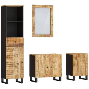 BERKFIELD HOME Mayfair 4 Piece Bathroom Furniture Set Solid Wood Mango