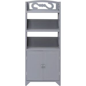 BERKFIELD HOME Mayfair Bathroom Cabinet Grey 46x24x116 cm Paulownia Wood