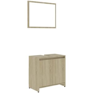 Berkfield Home - Mayfair Bathroom Furniture Set Sonoma Oak Engineered Wood