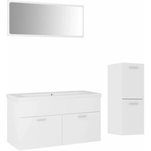 Berkfield Home - Mayfair Bathroom Furniture Set White Engineered Wood