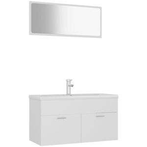 Berkfield Home - Mayfair Bathroom Furniture Set White Engineered Wood
