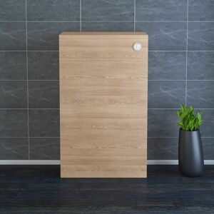 NRG - 500mm Oak Toilet Cabinet Back To Wall wc Unit Bathroom Furniture