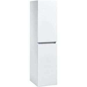 Supreme Wall Hung Tall Storage Unit 300mm Wide - Gloss White - Orbit