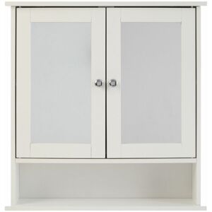 Premier Housewares - Bathroom Cabinet with Mirrored Doors / Shelf