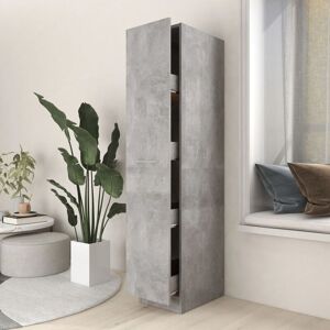 Royalton Apothecary Cabinet Concrete Grey 30x42.5x150 cm Engineered Wood