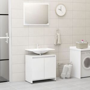 Royalton - Bathroom Furniture Set High Gloss White Engineered Wood