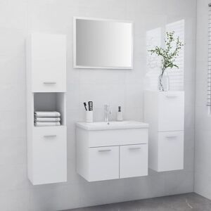 Royalton - Bathroom Furniture Set White Engineered Wood