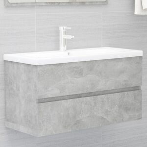 Sink Cabinet Concrete Grey 90x38.5x45 cm Engineered Wood - Royalton