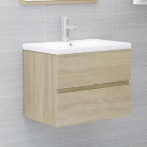 Royalton - Sink Cabinet Sonoma Oak 60x38.5x45 cm Engineered Wood