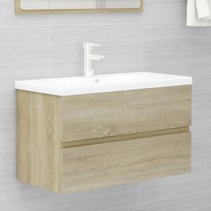 Royalton - Sink Cabinet Sonoma Oak 80x38.5x45 cm Engineered Wood